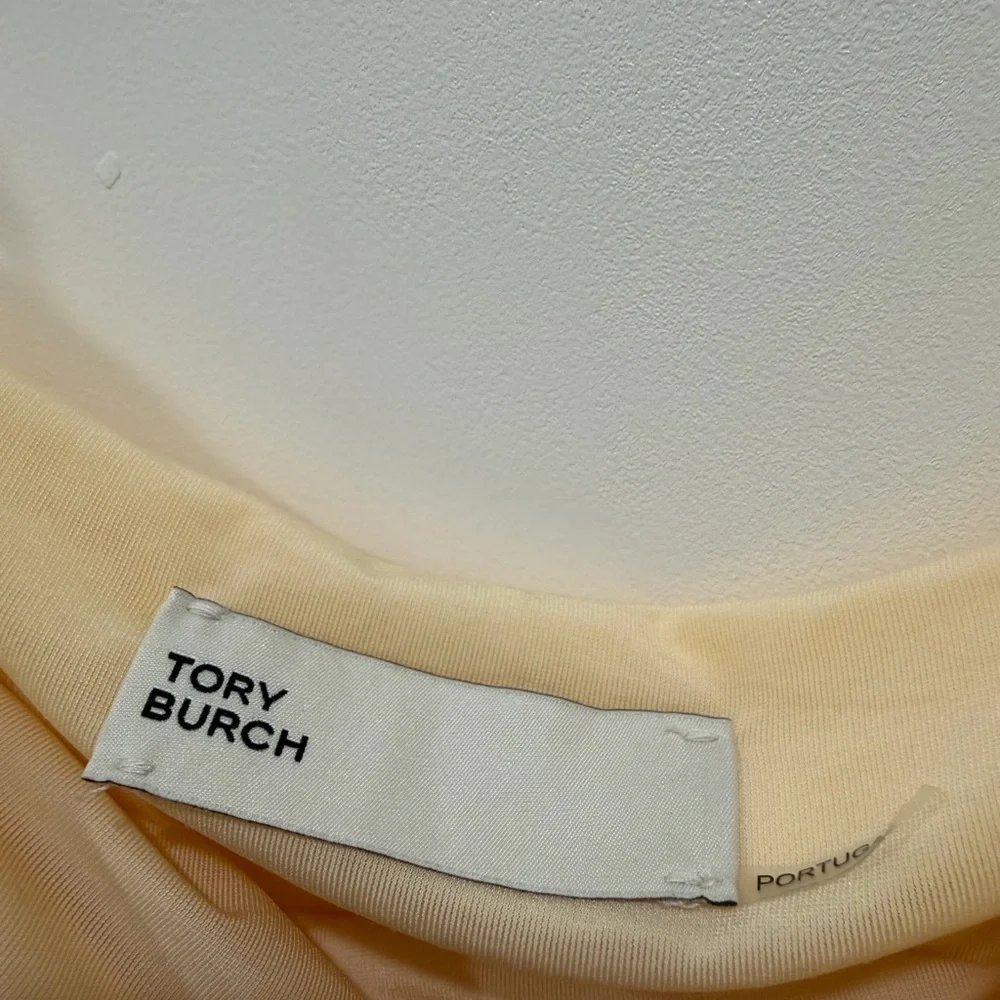 Tory Burch Ruched Mini Skirt Butter Yellow XS